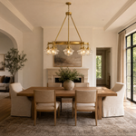 Bubble Glass 8-Light Round Pendant D1000