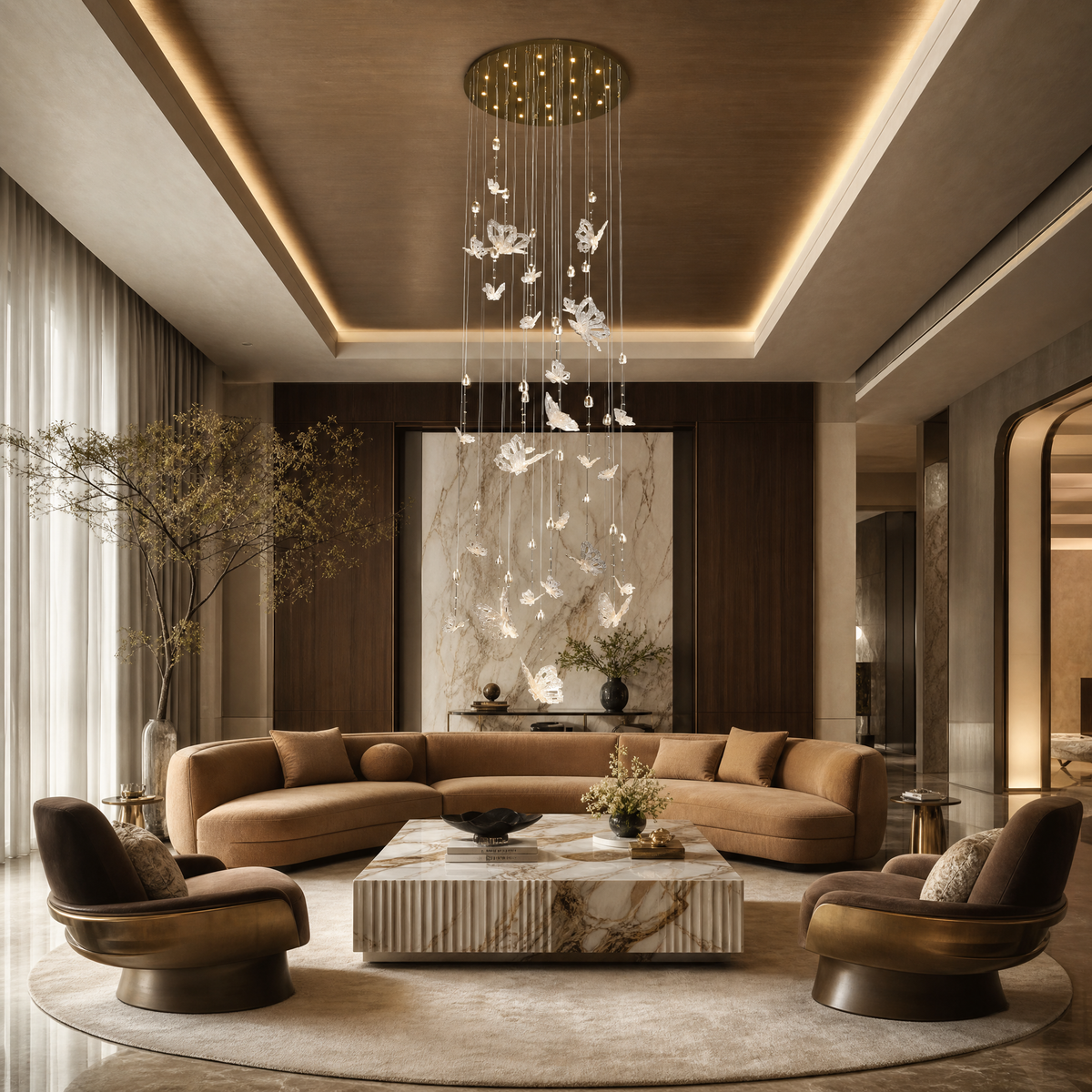 Butterfly Dream Modern Sculptural Pendant Light