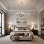 Candlelight Oval Glass Chandelier