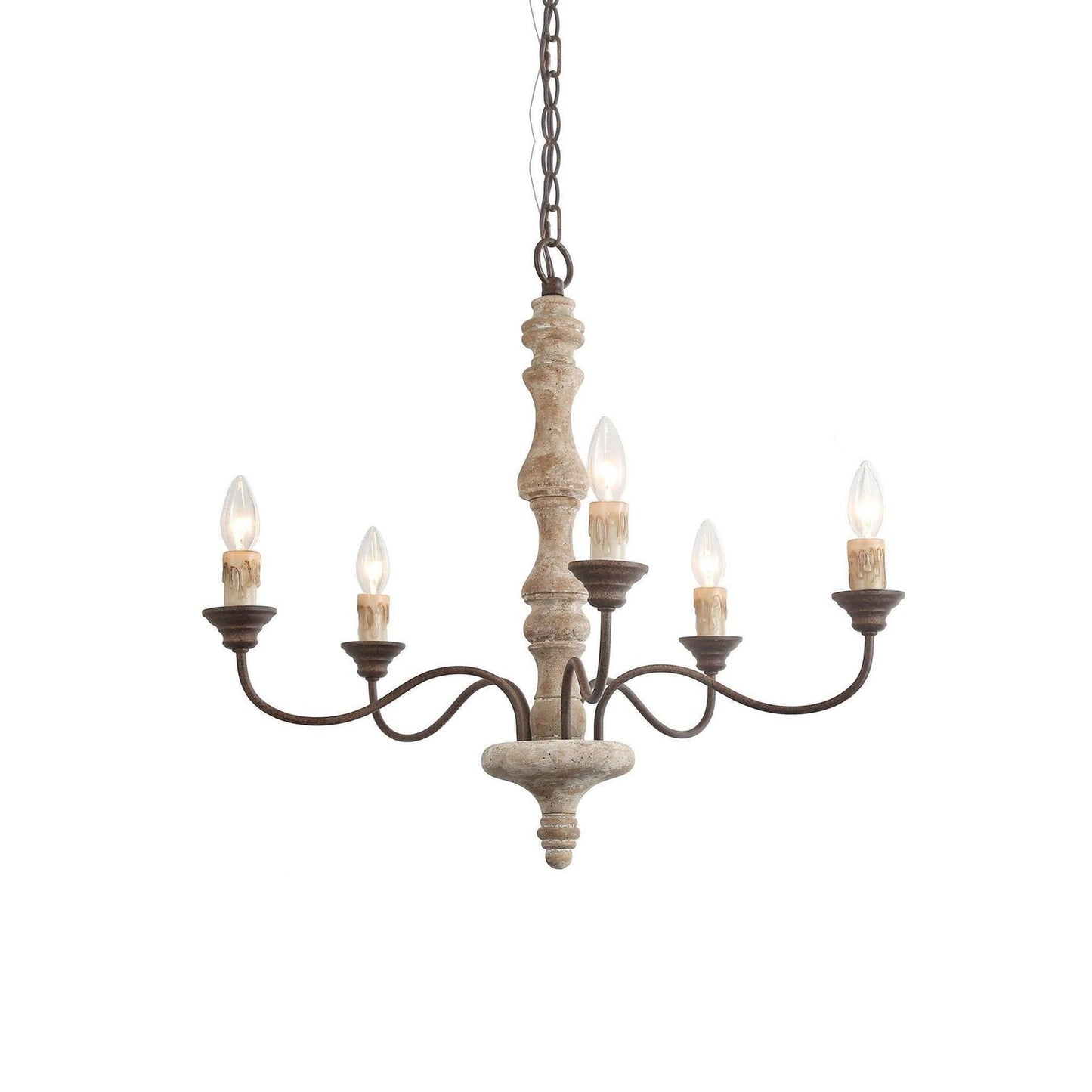 Candlestick Farmhouse chandelier - YIOSI
