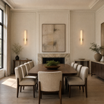 Capsula Modern Alabaster Vertical Wall Sconce