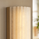 Capsula Modern Alabaster Wall Sconce 11.8" H