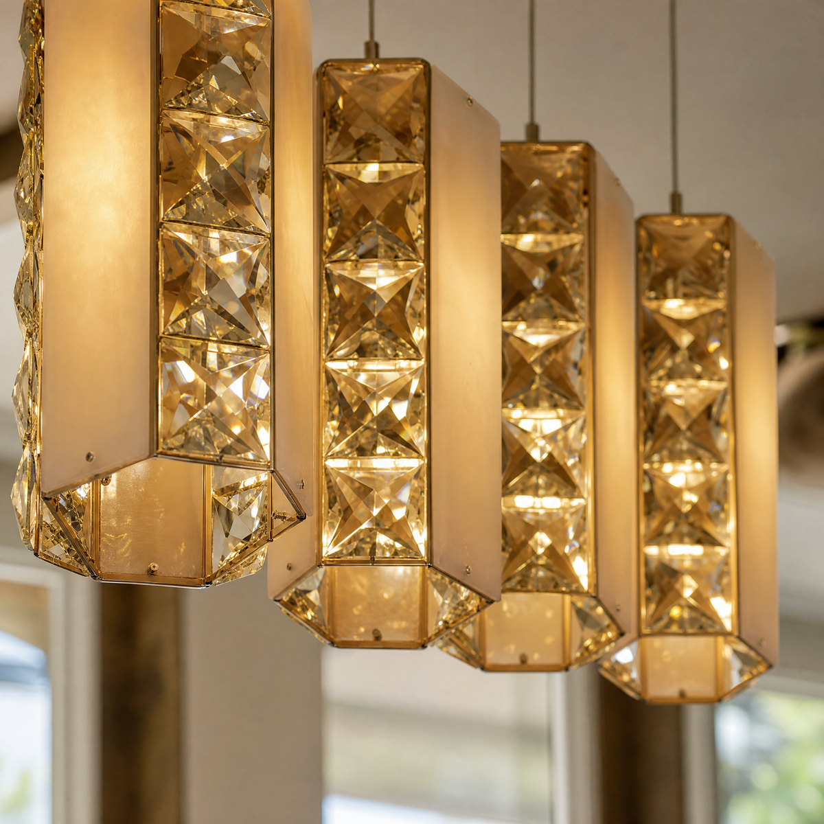 Caratelle Cluster Lights Over Dining Table