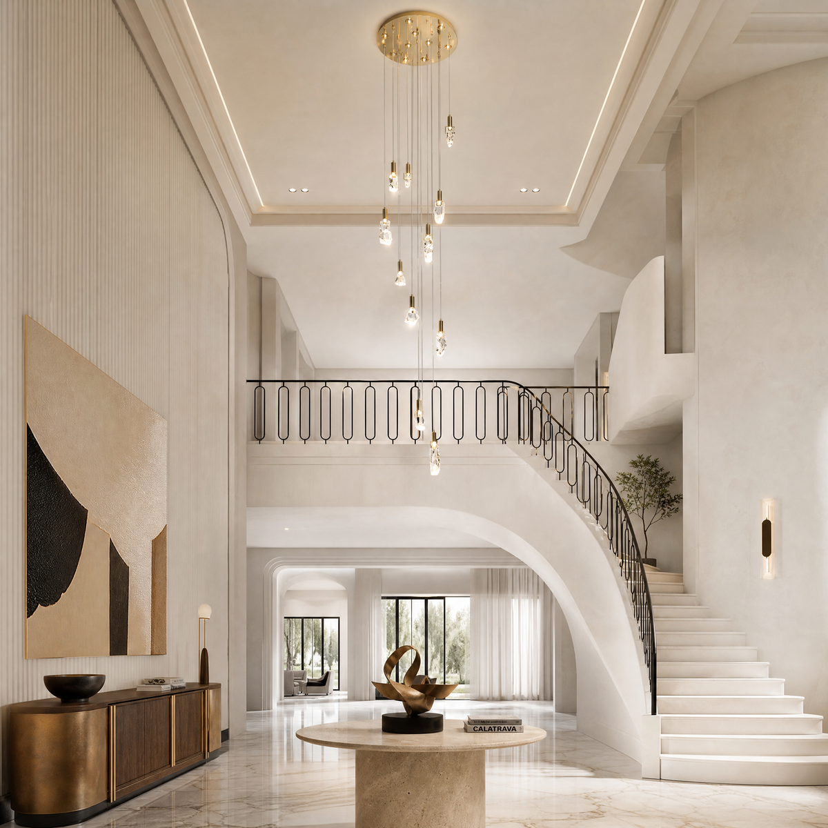 Carlyle Cascade Crystal Chandelier
