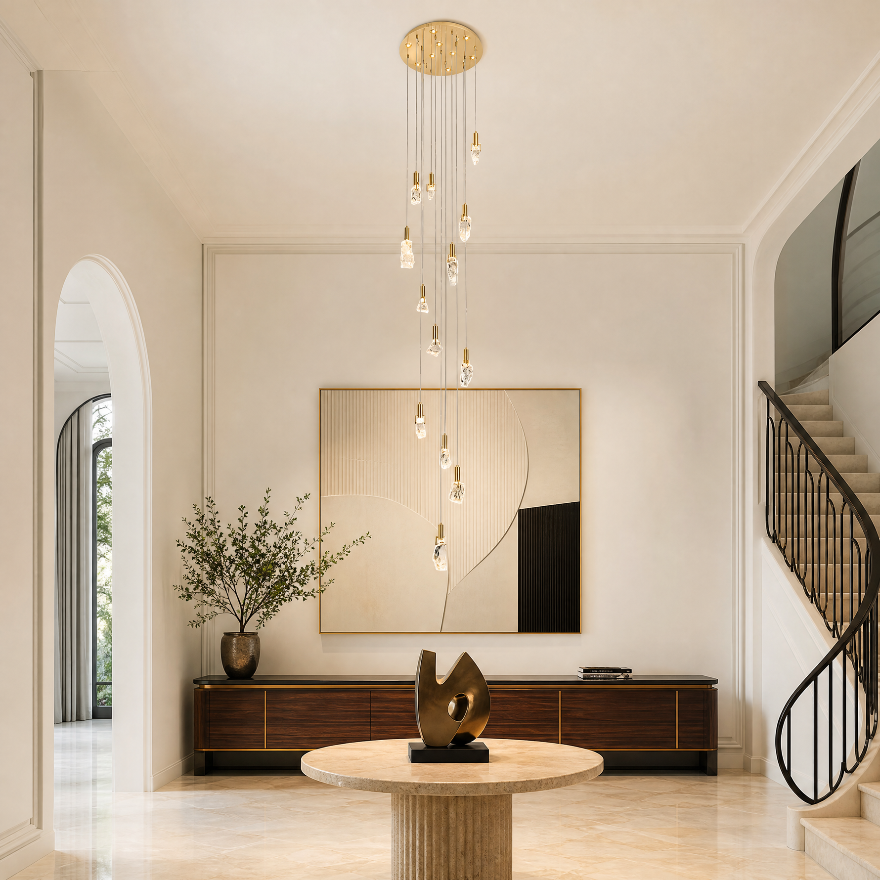 Carlyle Cascade Crystal Chandelier