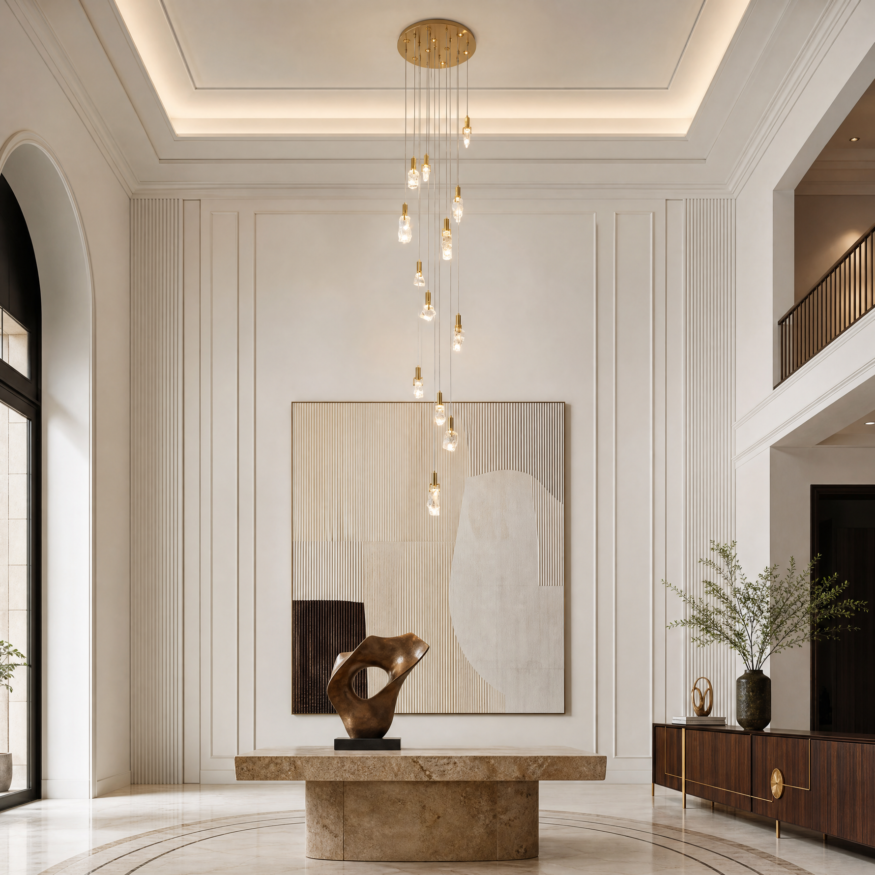 Carlyle Cascade Crystal Chandelier