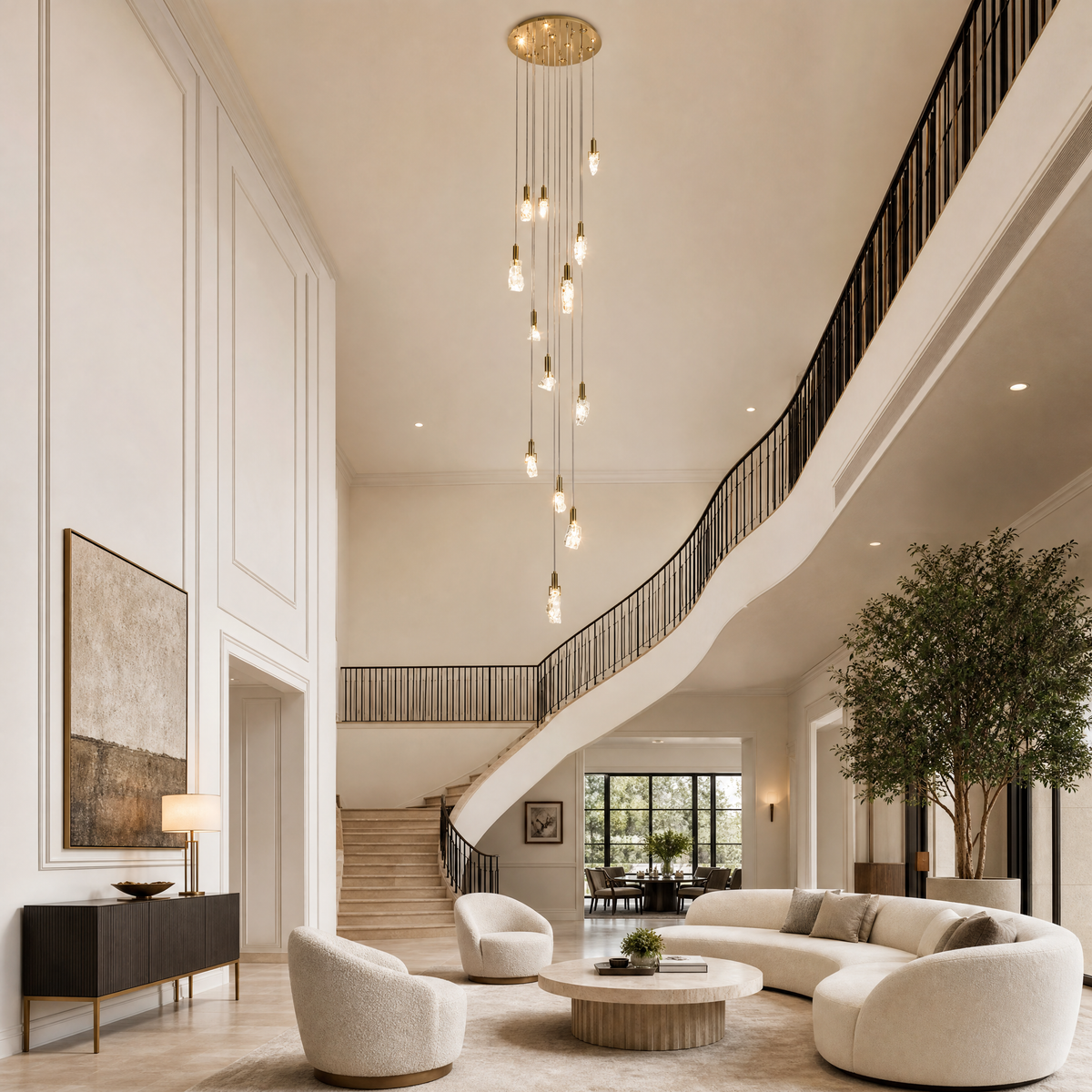 Carlyle Cascade Crystal Chandelier