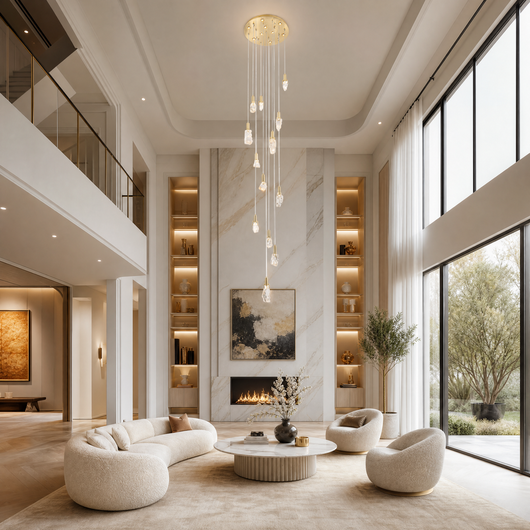 Carlyle Cascade Crystal Chandelier