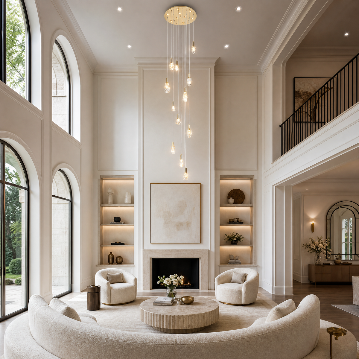 Carlyle Cascade Crystal Chandelier