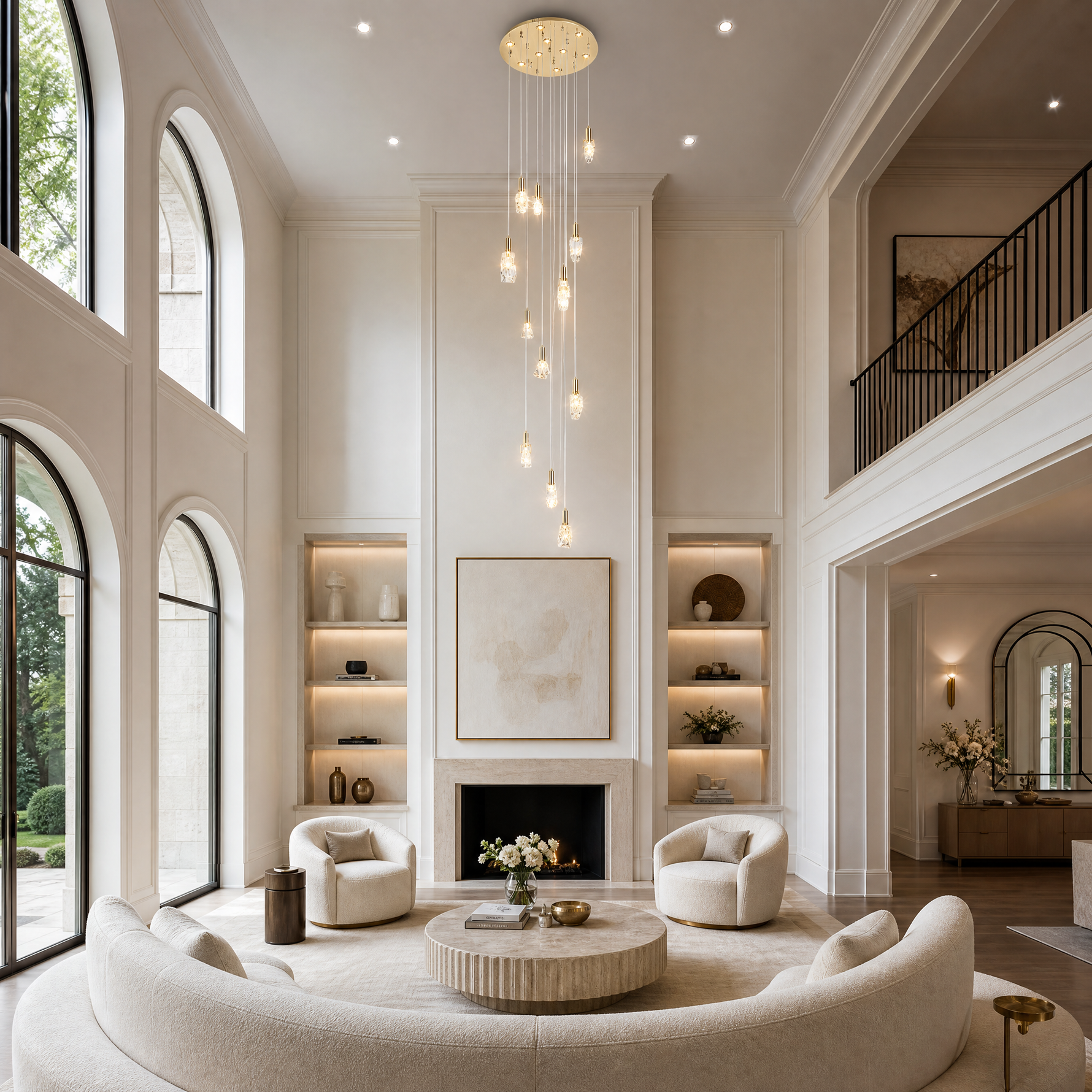 Carlyle Cascade Crystal Chandelier