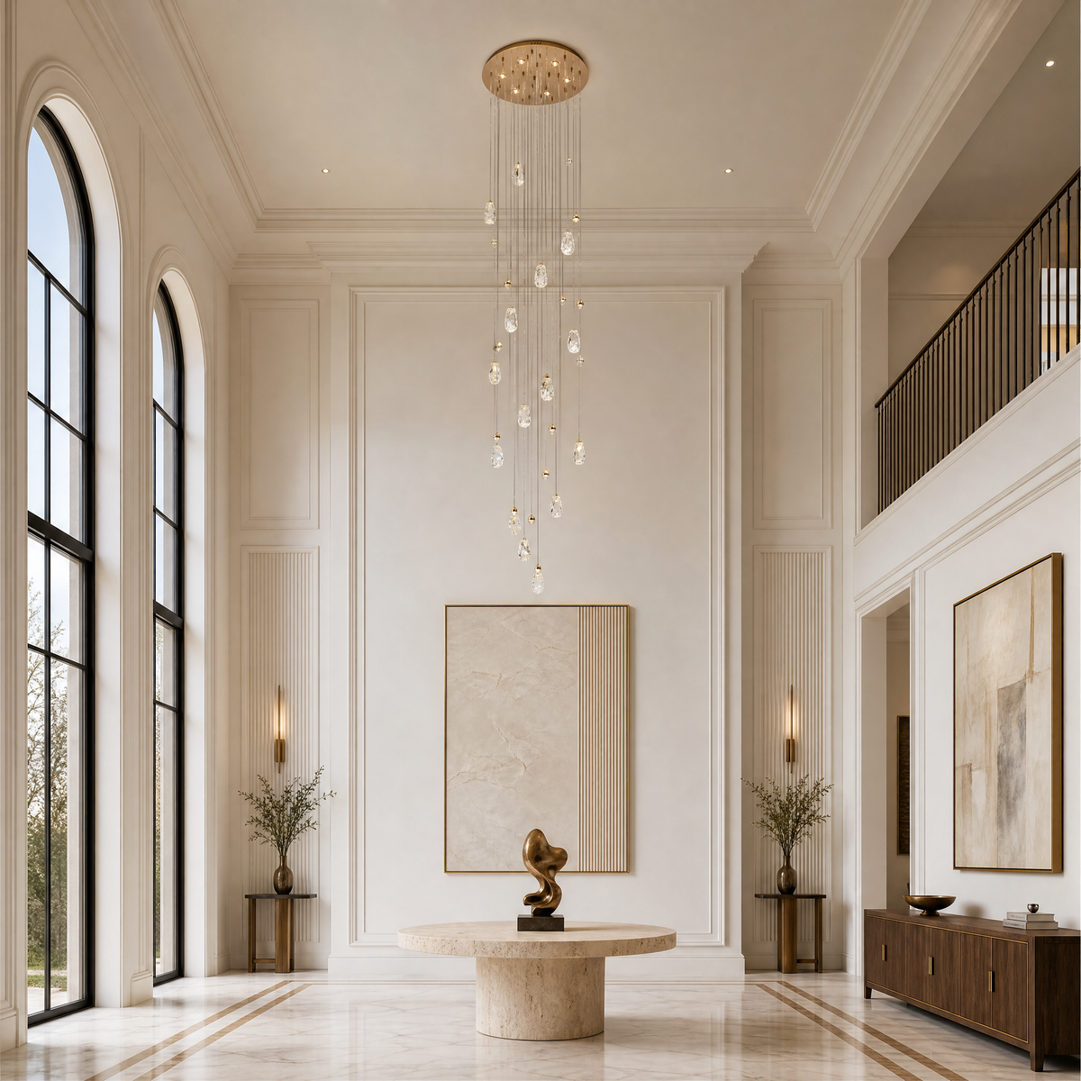 Carlyle Cluster Crystal Chandelier