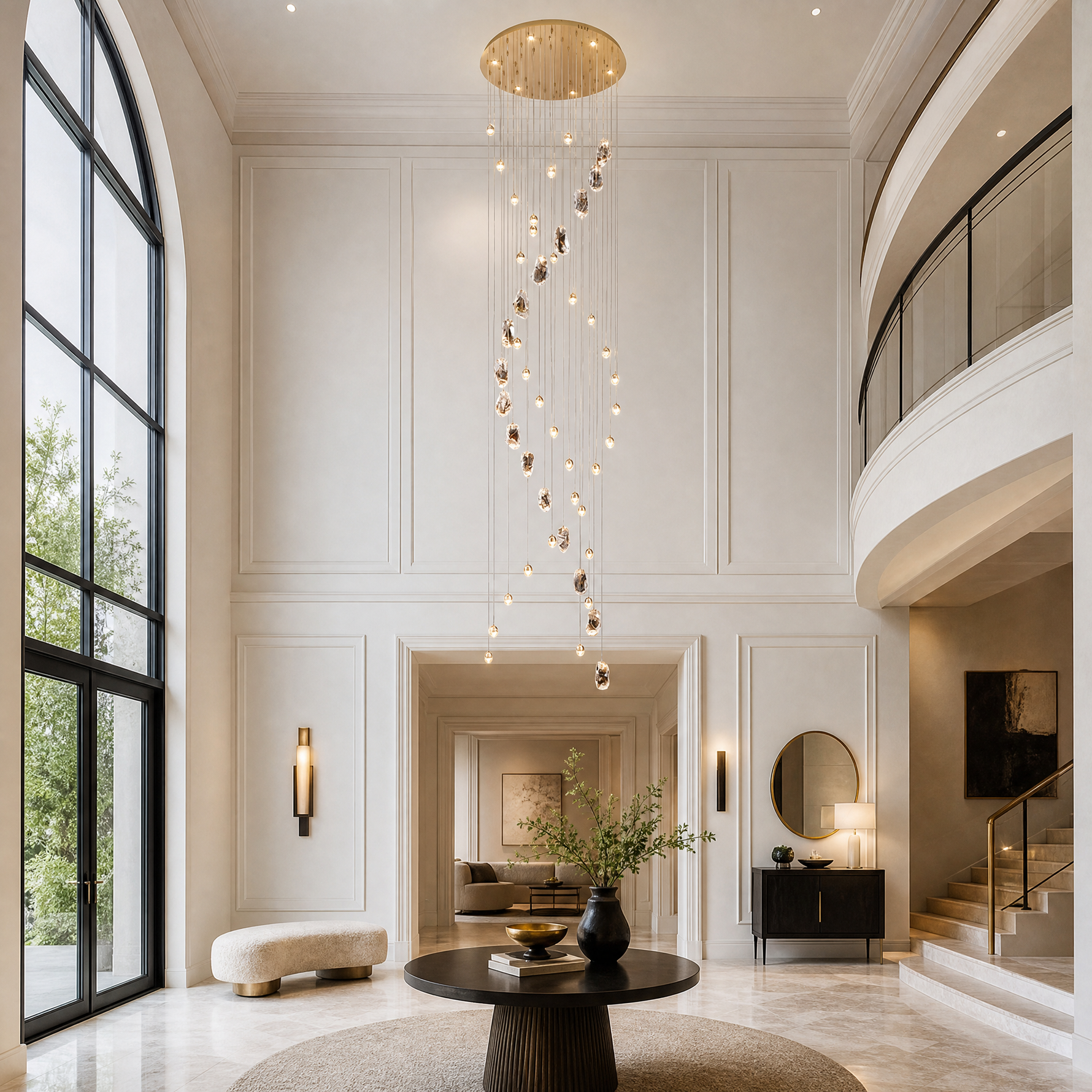 Carlyle Cluster Crystal Chandelier