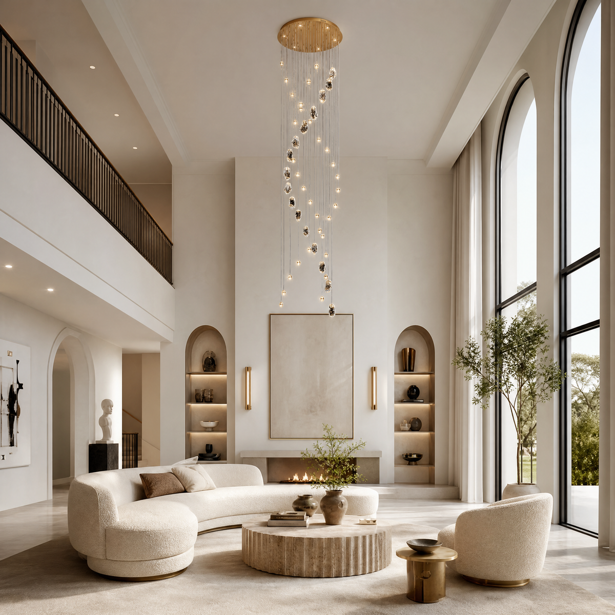 Carlyle Cluster Crystal Chandelier