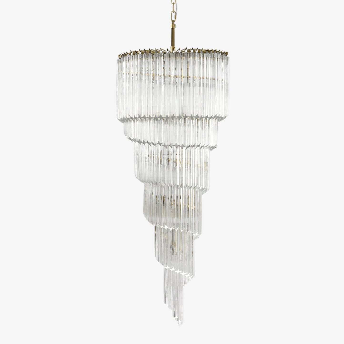 Cascada Spiral Clear Chandelier - YIOSI