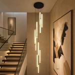Cascade Alabaster Tube Pendant Chandelier