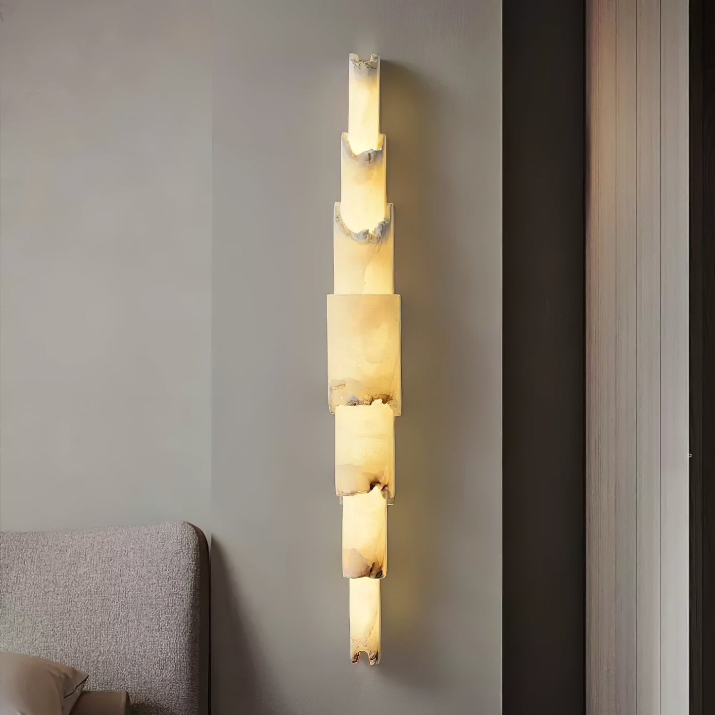Cascading Alabaster Wall Sconce - YIOSI