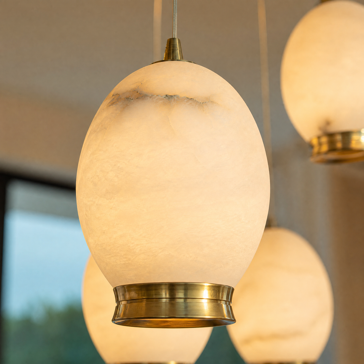 Cascata Modern Alabaster Chandelier Lighting