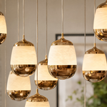 Cascata Modern Alabaster Cluster Pendant Light
