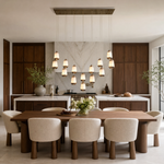 Cascata Modern Alabaster Linear Chandelier