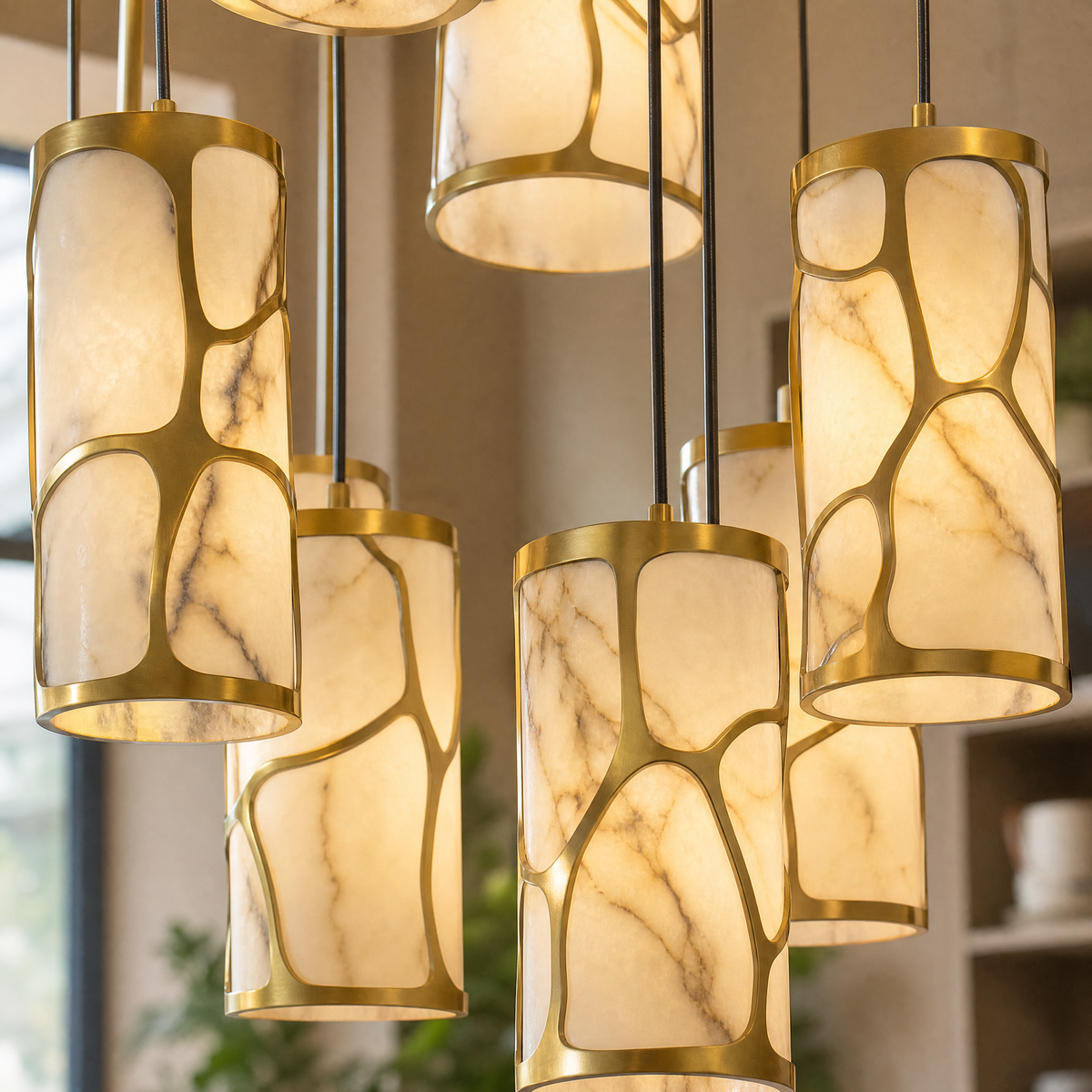 Cascata Modern Cluster Pendant Light