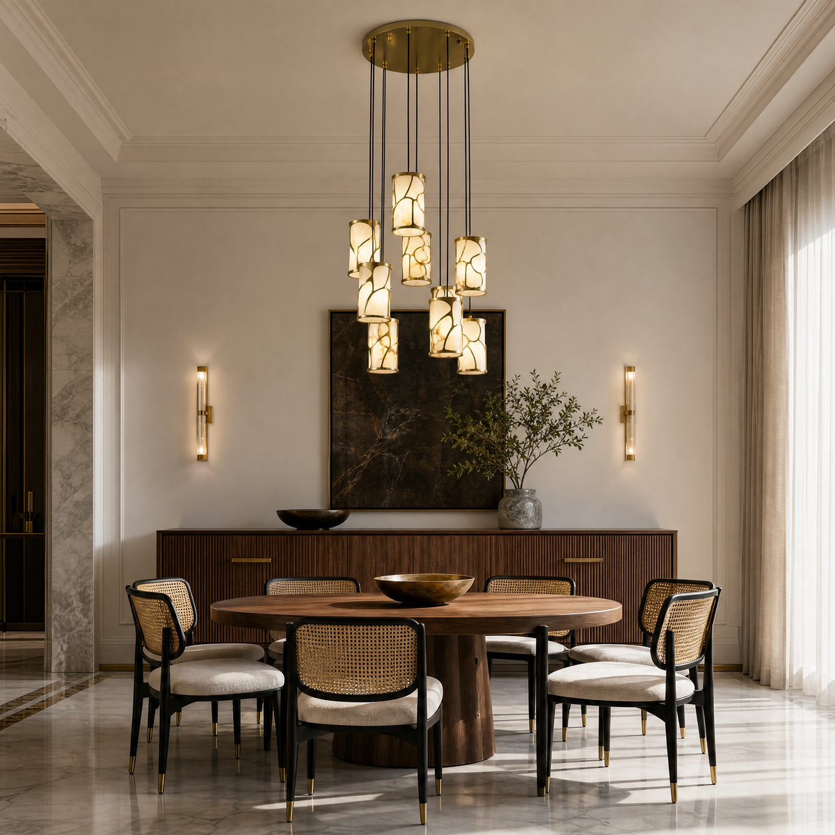 Cascata Modern Cluster Pendant Light
