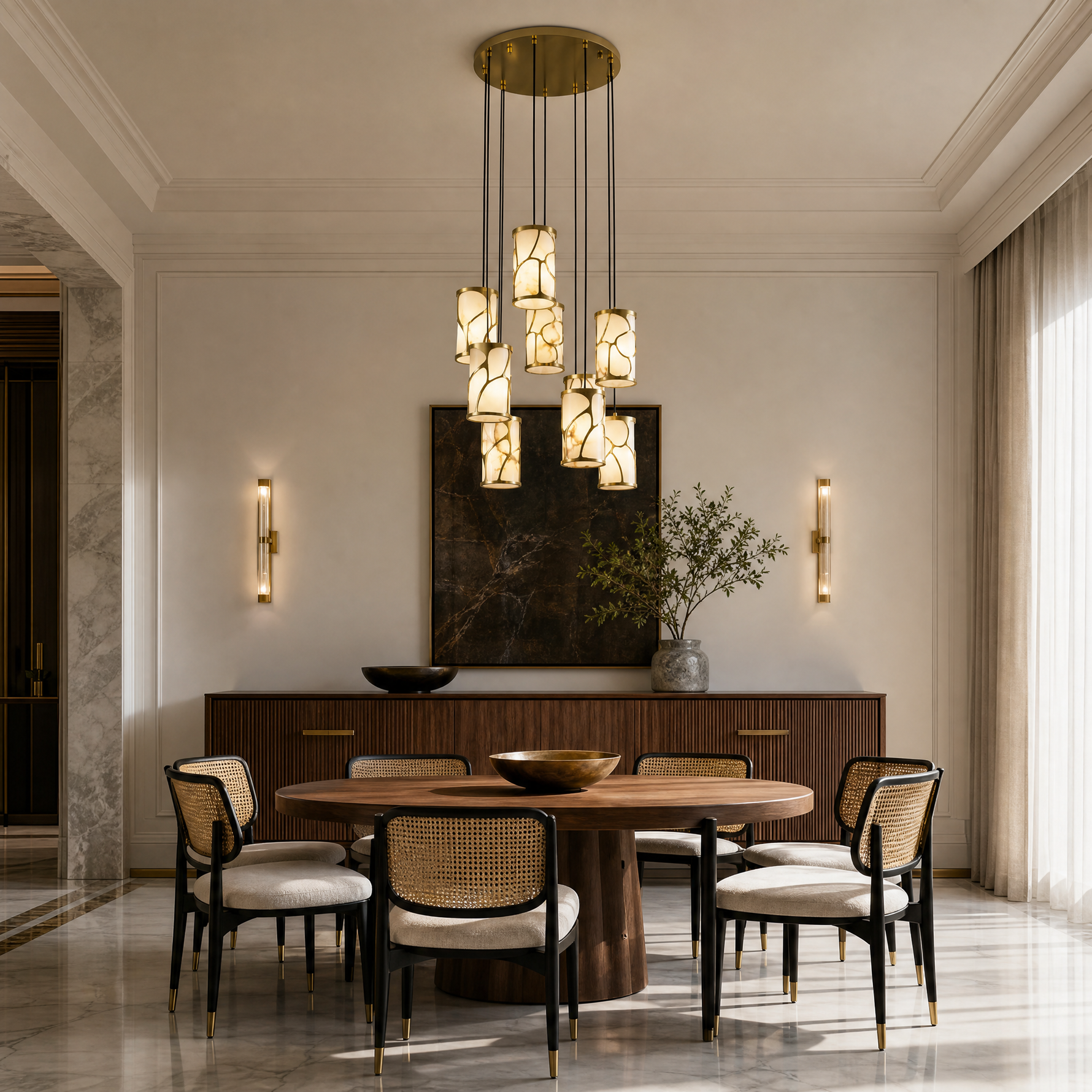 Cascata Modern Cluster Pendant Light