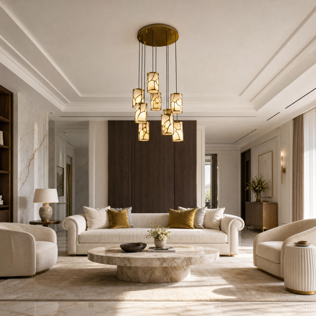 Cascata Modern Cluster Pendant Light