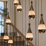 Cascata Spiral Alabaster Pendant Chandelier