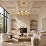 Catena Modern Alabaster Ring Chandelier