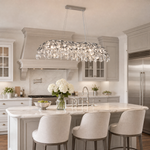 Ceramic Ginkgo Leaf - Pendant Light 1500 - Silver