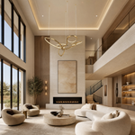 Cerchio Brass Ring Chandelier