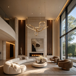Cerchio Brass Ring Chandelier