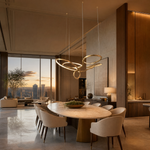 Cerchio Brass Ring Chandelier