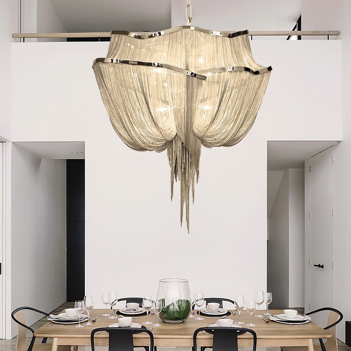 Chains Shimmering Chandelier - YIOSI