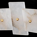 Vakkerlight Alabaster Halo Brass & White LED Chandelier