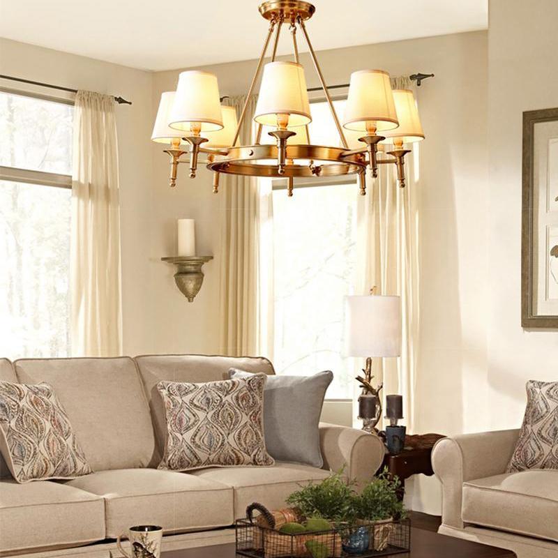 Antique Brass Chandelier - YIOSI