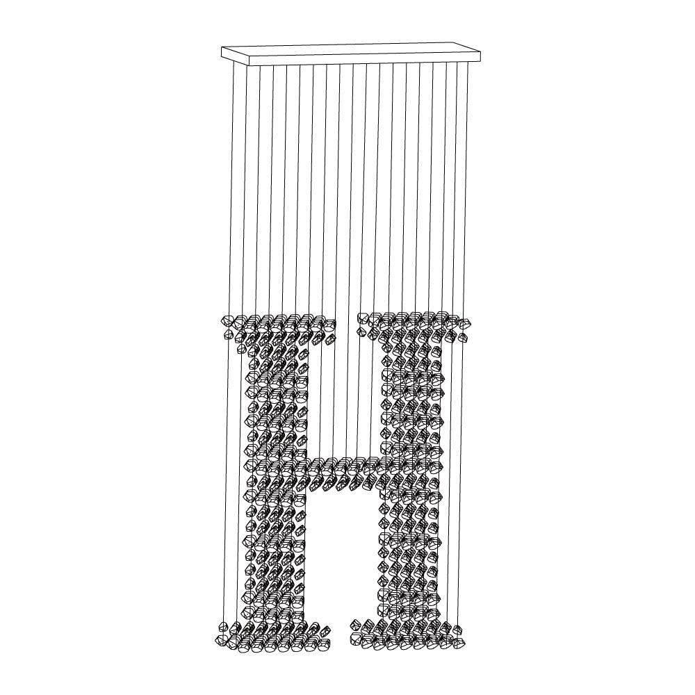 Charcoal Chandeliers H - YIOSI