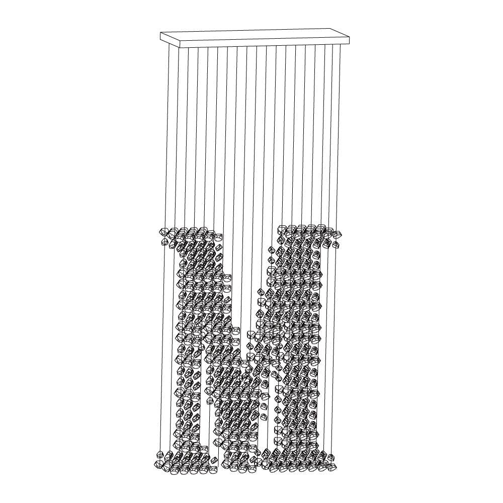 Charcoal Chandeliers M - YIOSI