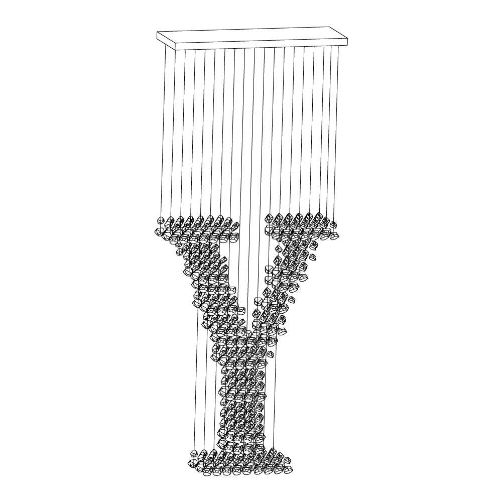 Charcoal Chandeliers Y - YIOSI