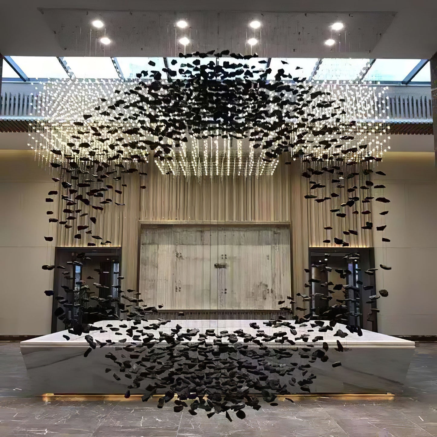 Charcoal Shape Hourglass Chandelier - YIOSI