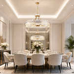 Cintura Leather Halo Chandelier