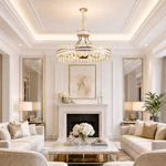 Cintura Leather Halo Chandelier