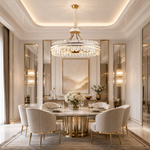 Cintura Leather Halo Chandelier