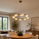 Ciottolo Modern Alabaster Ring Chandelier