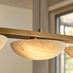 Ciottolo Modern Linear Alabaster Chandelier L47.2"