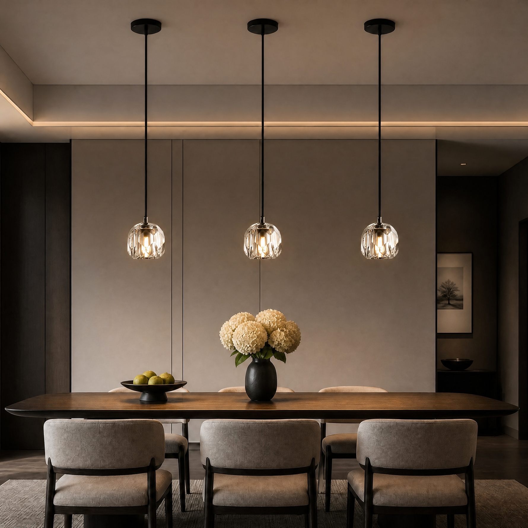Circular Gold Crystal Island Chandelier-800