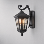 Classic Matte Black Cast Aluminum Outdoor Wall Lantern Sconce