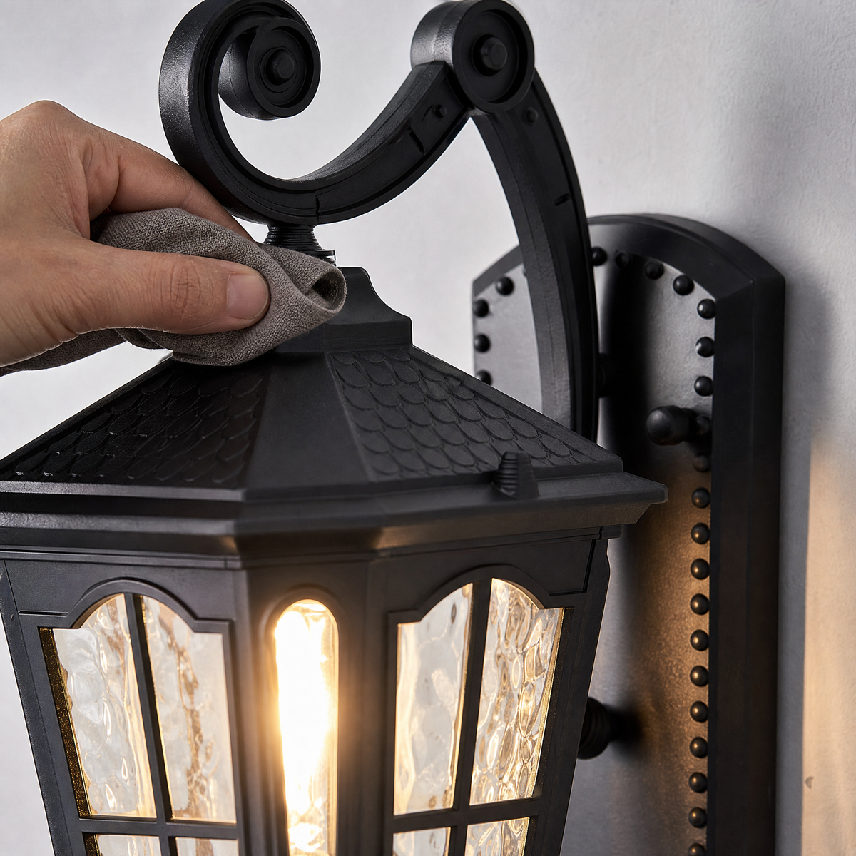 Classic Matte Black Cast Aluminum Outdoor Wall Lantern Sconce