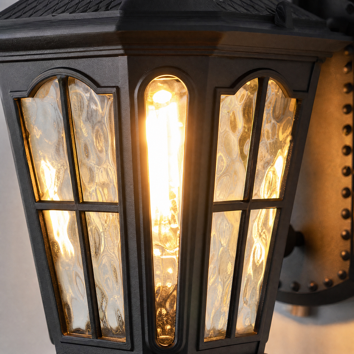 Classic Matte Black Cast Aluminum Outdoor Wall Lantern Sconce