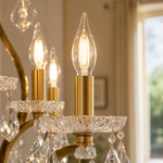 Clear Glass Clip Light D30.7 - Gold